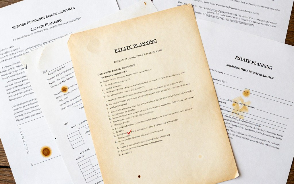 Documentos de estate planning desorganizados y desactualizados