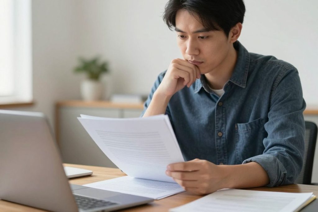 Persona considerando opciones para designar apoderado en poder legal