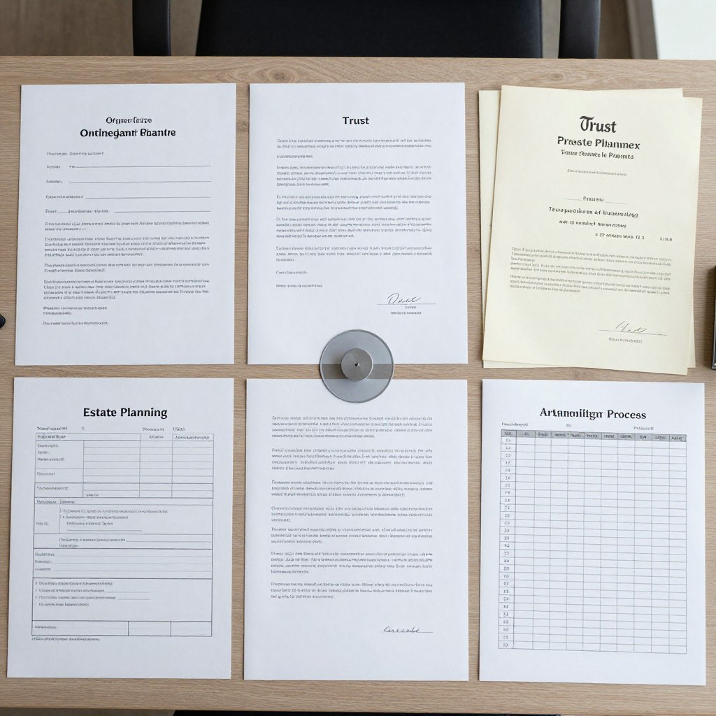 Proceso de creación de fideicomiso con documentación completa