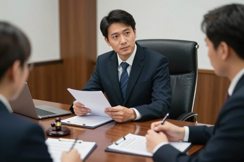 Reunión legal sobre administración de fideicomiso tras fallecimiento