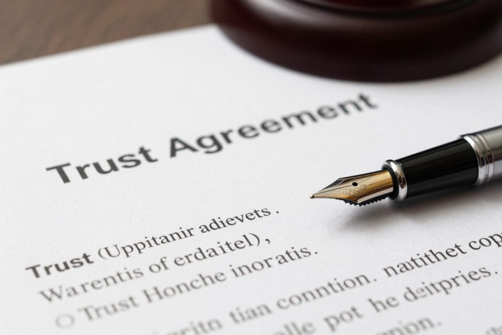 documento de fideicomiso revocable para protección de activos