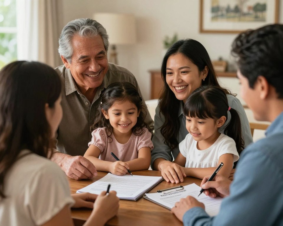 familia feliz después de planificación patrimonial